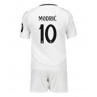 Real Madrid Luka Modric #10 Fußballbekleidung Heimtrikot Kinder 2024-25 Kurzarm (+ kurze hosen)